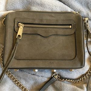 Rebecca Minkoff Green Suede Crossbody Bag